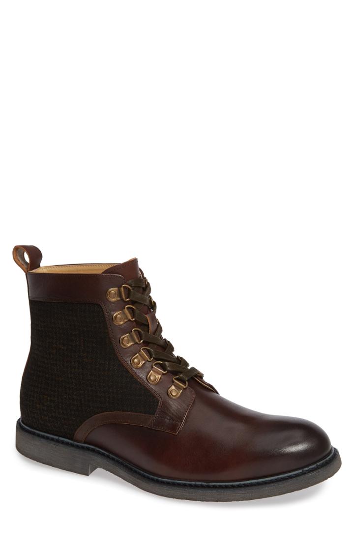 Men's English Laundry Bradford Textured Suede Boot .5 M - Brown