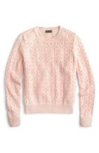 Women's J.crew Ariel Pointelle Sweater - Pink