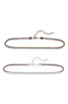 Women's Cara Set Of 2 Rhinestone Chokers