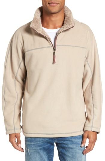 Men's True Grit Bonded Polar Fleece Lined Pullover - Brown