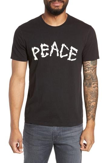 Men's John Varvatos Star Usa Skeleton Peace Graphic T-shirt - Black