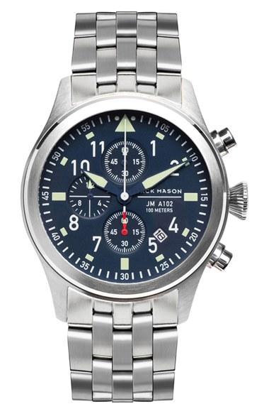 Men's Jack Mason Aviation Chronograph Bracelet Watch, 42mm