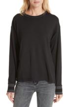 Women's Rag & Bone/jean Reily Split Back Top, Size - Black