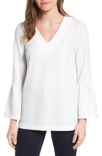 Women's Halogen Bell Sleeve Tunic - Ivory