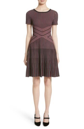 Women's St. John Collection Atlantis Knit Fit & Flare Dress
