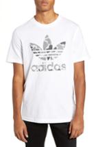 Men's Adidas Originals Camo Trefoil Logo T-shirt, Size - White
