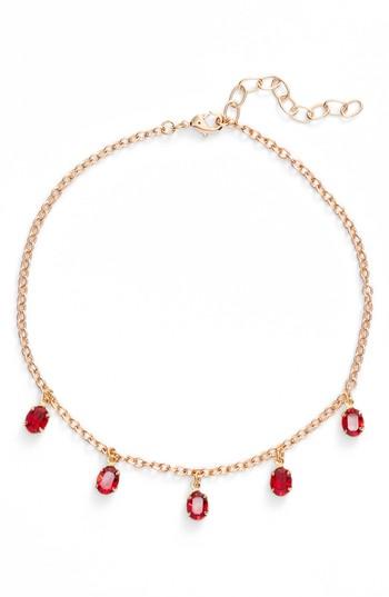 Women's Frasier Sterling Cha Cha Crystal Charm Choker
