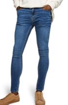 Men's Topman Skinny Fit Spray-on Jeans X 32 - Blue