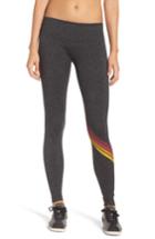 Women's Aviator Nation Chevron Leggings, Size Medium - Red