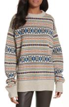 Women's Joseph Double Layer Fair Isle Sweater