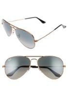 Women's Ray-ban Standard Original 58mm Aviator Sunglasses - Bronze