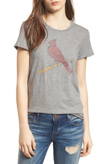 Women's '47 Saint Louis Cardinals Fader Letter Tee - Grey