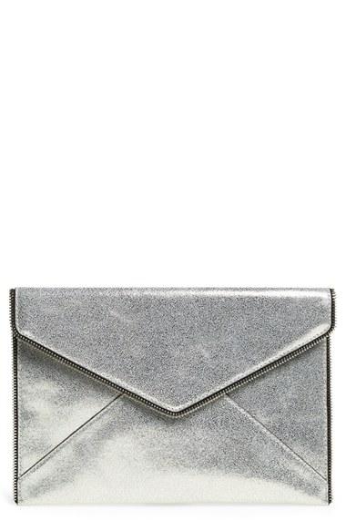Rebecca Minkoff 'leo' Envelope Clutch - Metallic