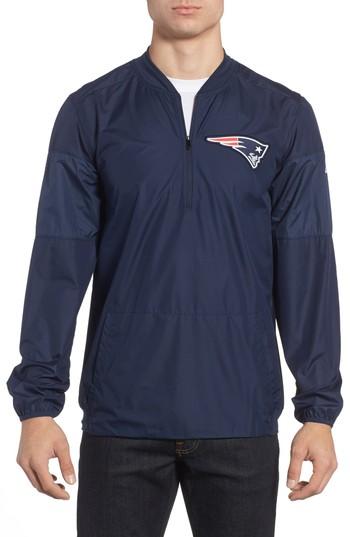 Men's Nike Lockdown New England Patriots Pullover Jacket - Blue