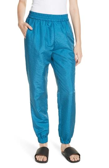 Women's Tibi Contrast Detail Joggers - Blue/green