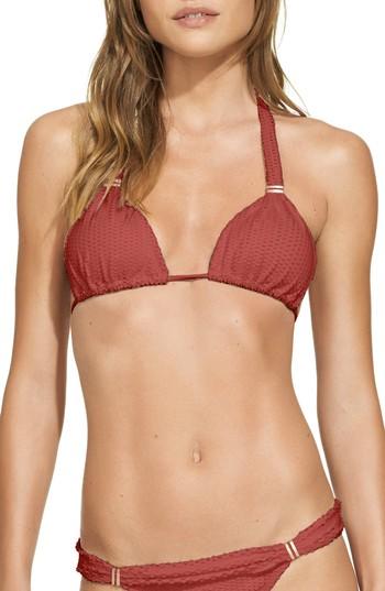 Women's Vix Swimwear Scales Cloud Bia Bikini Top - Brown