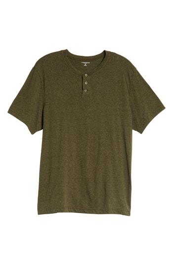 Men's J.crew Triblend Henley Shirt - Green