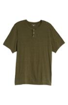 Men's J.crew Triblend Henley Shirt - Green