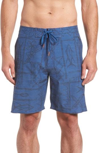 Men's Cova It's O-fish-al Board Shorts - Blue