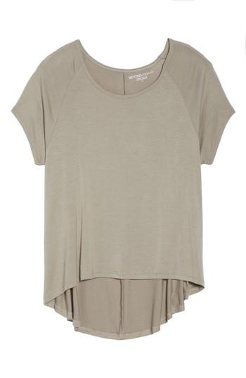 Women's Beyond Yoga Slink Out Loud High/low Tee - Brown
