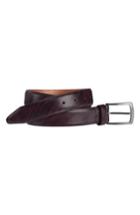 Men's Johnston & Murphy Diagonal Embossed Leather Belt