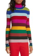 Women's Milly Ribbed Turtleneck Sweater - Pink