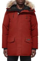 Men's Canada Goose Langford Slim Fit Down Parka With Genuine Coyote Fur Trim - Red