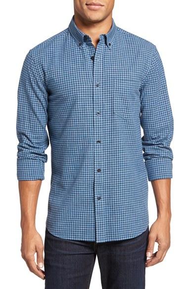 Men's Nordstrom Men's Shop Slim Fit Check Sport Shirt