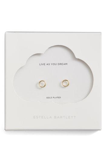 Women's Estella Bartlett Open Hoop Stud Earrings