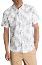 Men's Quiksilver Waterman Collection Agavy Print Sport Shirt, Size - White
