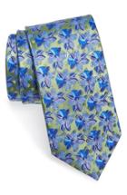 Men's Ermenegildo Zegna Floral Silk Tie, Size - Green