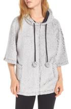 Women's Retrospective Co. Hooded Fleece Poncho - Grey