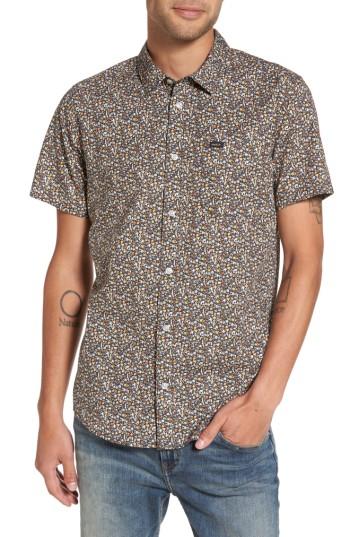Men's Rvca Cluster Floral Print Woven Shirt