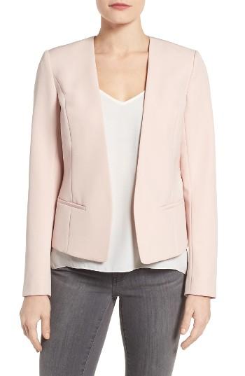 Women's Halogen Open Front Jacket - Pink