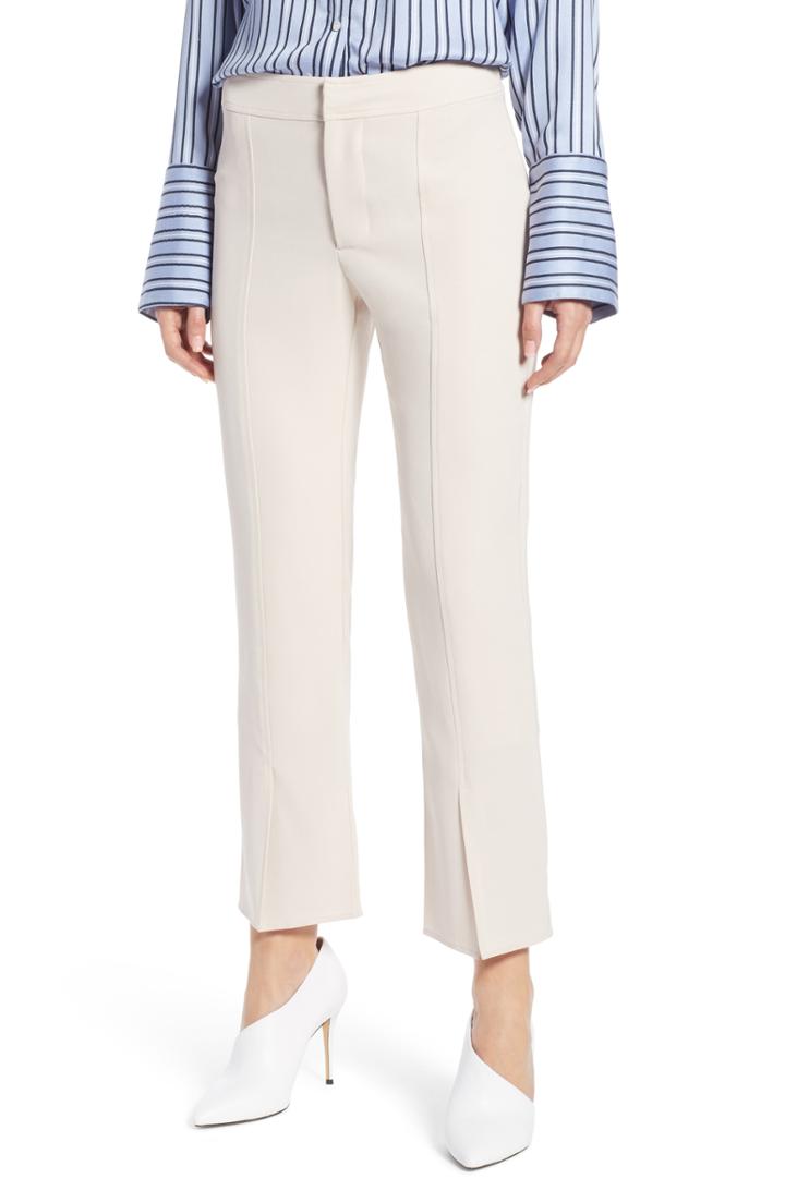 Women's Something Navy Skinny Slit Hem Pants