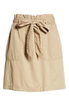 Women's Bp. Paper Bag Waist Skirt, Size - Beige