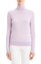 Women's Theory Foundation Mock Neck Sweater, Size - Pink