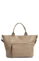 Phase 3 Faux Leather Tote - Grey