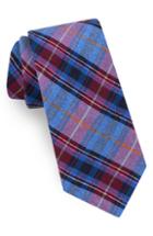 Men's Ted Baker London Bourette Plaid Silk Tie, Size - Blue