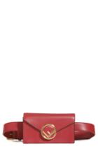 Fendi Liberty Logo Calfskin Leather Belt Bag -