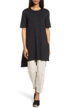 Women's Eileen Fisher Jersey Tunic Top, Size - Black