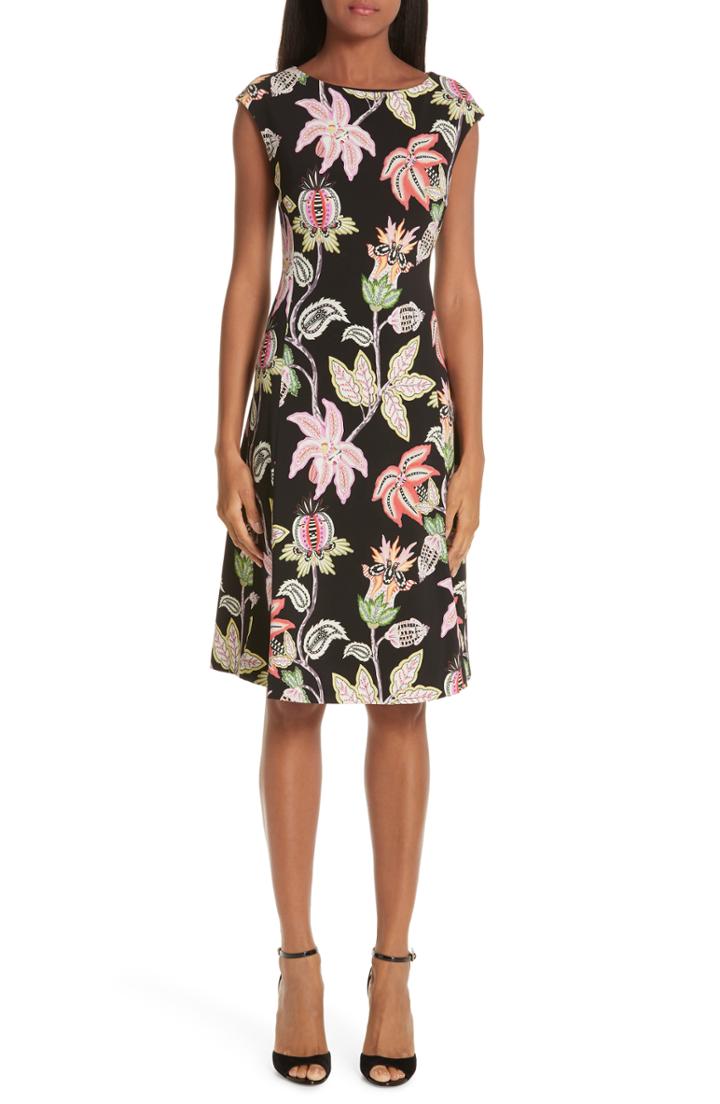 Women's Etro Floral Print Jersey Dress