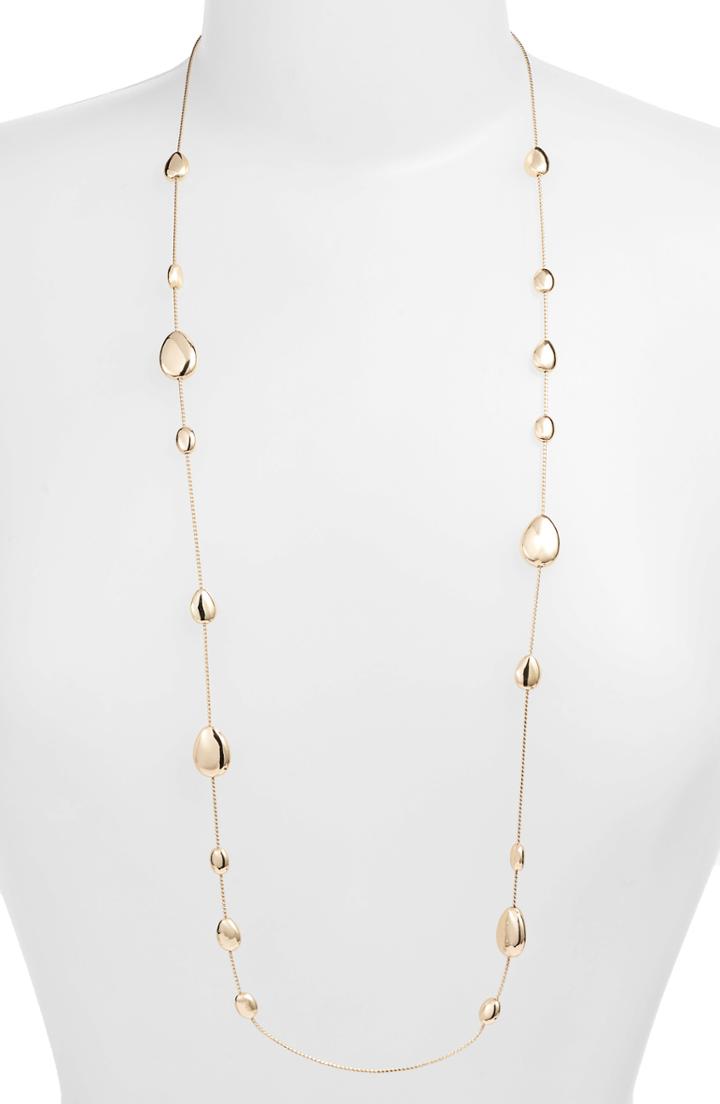 Women's Halogen Metal Droplet Station Necklace