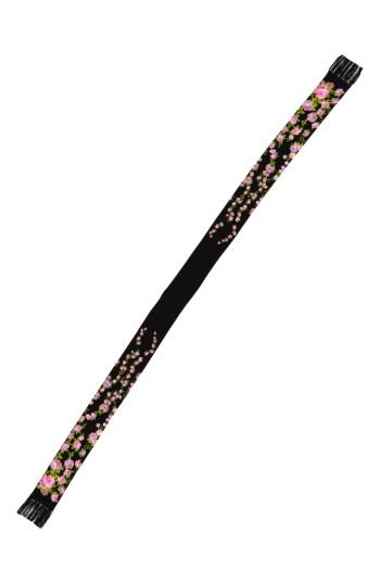 Women's Gucci Climbing Roses Skinny Silk Scarf