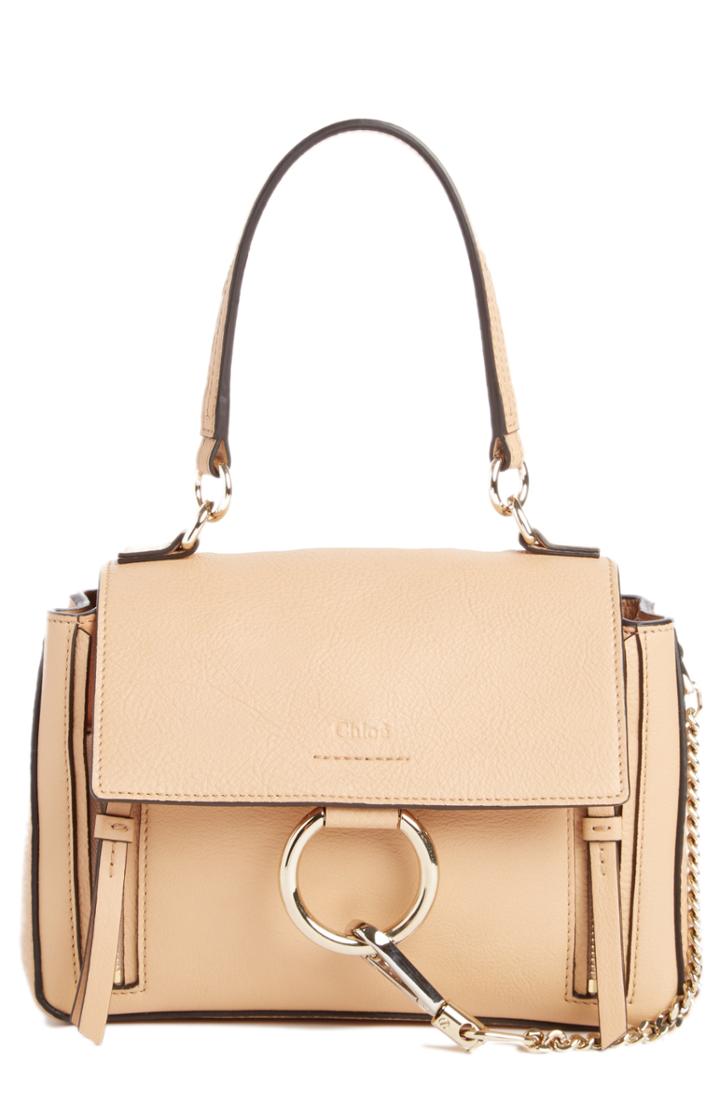 Chloe Mini Faye Day Leather Crossbody Bag - Pink