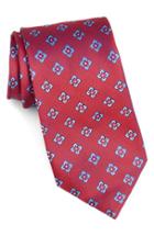 Men's Nordstrom Men's Shop 'petal Neat' Floral Silk Tie, Size - Red