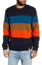 Men's Carhartt Work In Progress Goldner Stripe Wool Sweater - Blue