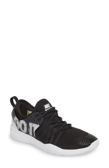Women's Nike Free Tr 7 Premium Training Shoe .5 M - Black