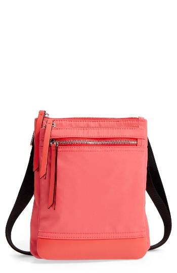 Lodis Zora Rfid Nylon & Leather Crossbody Bag - Pink