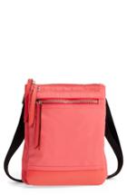 Lodis Zora Rfid Nylon & Leather Crossbody Bag - Pink